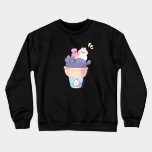 Ice cream cats Crewneck Sweatshirt